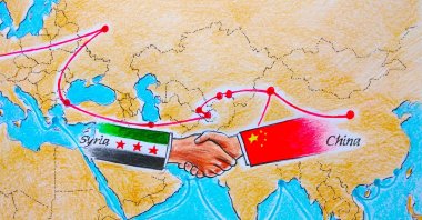 "The renewed partnership between China and Syria embodies the spirit of a shifting international order." (Illustration by Erhan Yalvaç)