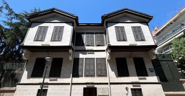 Exterior view of the restored Atatürk House Museum ahead of its reopening, Thessaloniki, Greece, Aug. 7, 2025. (AA Photo)