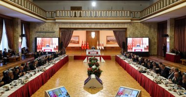 The terror-free commission gathers at Parliament, Ankara, Türkiye, Oct. 30, 2025. (DHA Photo)