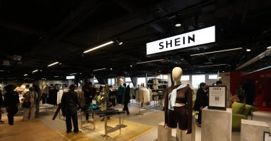 China-based fashion retailer SHEIN opens its first permanent store in Paris, located inside the BHV Marais shopping center in the city center, Nov. 5, 2025. (AA Photo)