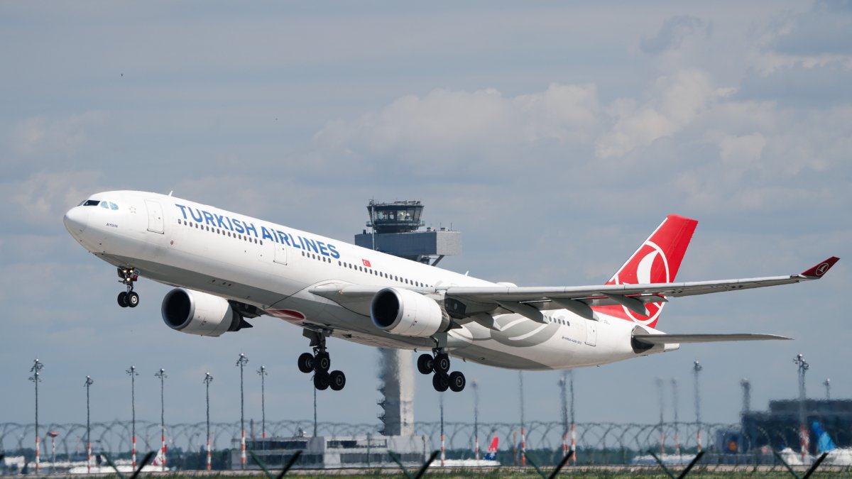 A Turkish Airlines plane takes off from the southern runway of Berlin Brandenburg Airport, Berlin, Germany, July 13, 2023. (Reuters Photo)