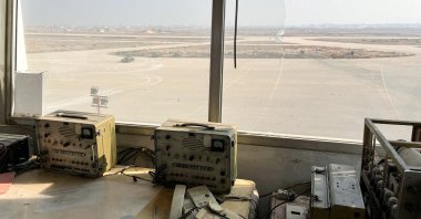 A view shows the runway from the tower control room at a military airport in the suburb of Mezzeh, on the outskirts of Damascus, Syria, Jan. 12, 2025. (Reuters Photo)
