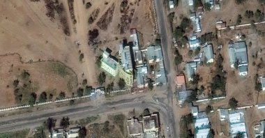 A handout satellite image made available by Vantor shows the University building, in El Fasher, Sudan, Oct. 30, 2025. (EPA via @2025 Vantor)