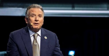 Steve Witkoff, U.S. Special Envoy to the Middle East, speaks during the America Business Forum at Kaseya Center in Miami, Florida,  Nov. 6, 2025. (Reuters Photo)