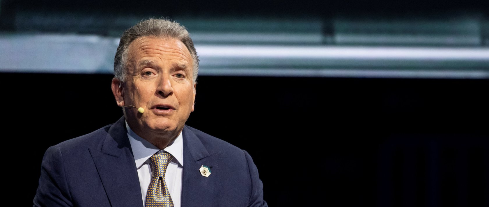 Steve Witkoff, U.S. Special Envoy to the Middle East, speaks during the America Business Forum at Kaseya Center in Miami, Florida,  Nov. 6, 2025. (Reuters Photo)