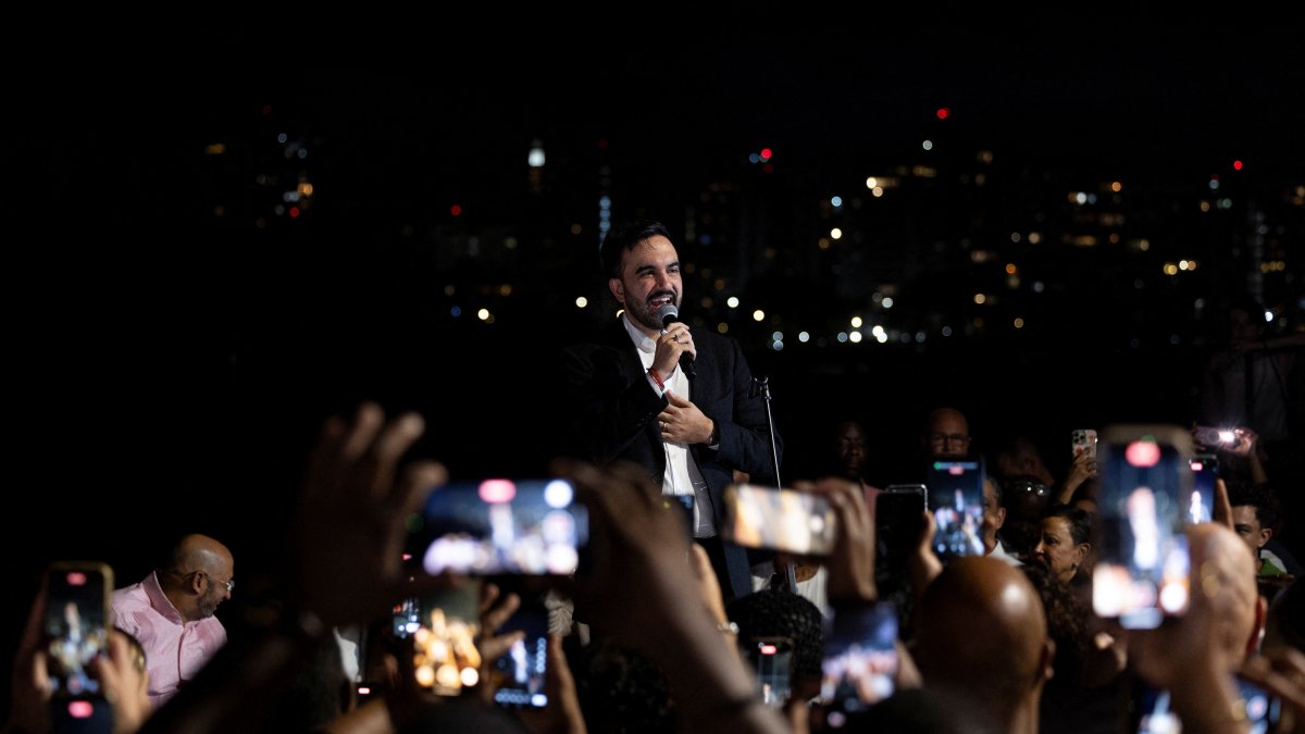 New York City Mayor-elect Zohran Mamdani speaks at an event, San Juan, Puerto Rico, Nov. 6, 2025. (Reuters Photo)