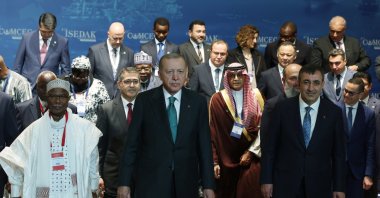 President Recep Tayyip Erdoğan attends the COMCEC meeting, Istanbul, Türkiye, Nov. 3, 2025. (AA Photo)