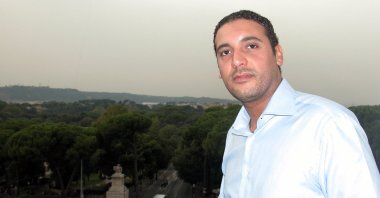 An undated picture allegedly found in the personal laptop of Hannibal Gadhafi and released by Libyan National Transitional Council (NTC) fighters on Sept. 7, 2011 shows Hannibal Gadhafi in Rome. (AFP File Photo)