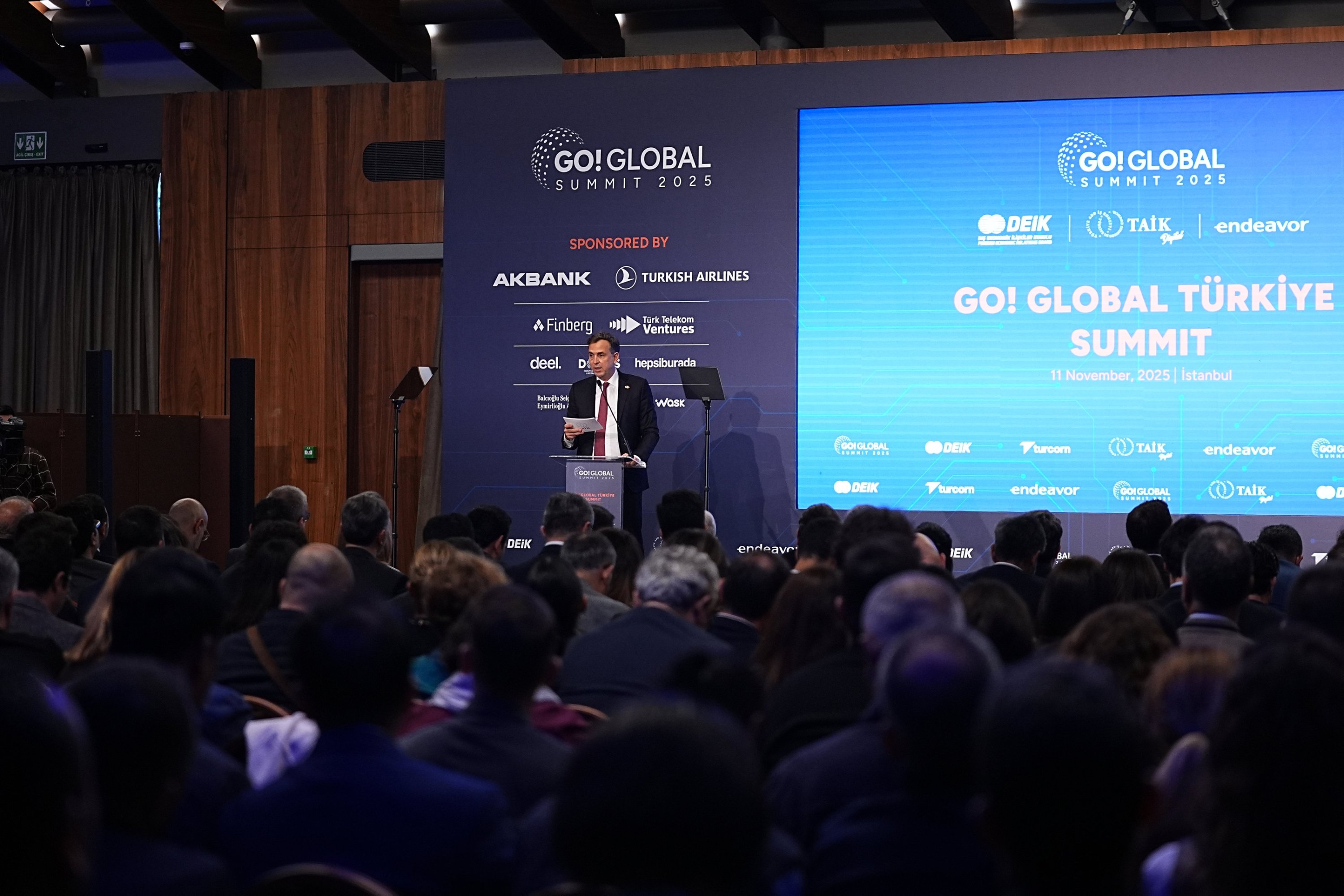 Türkiye-U.S. Business Council (TAIK) President Murat Özyeğin speaks during the 