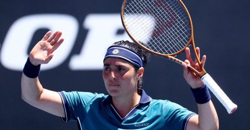 Tunisia&#039;s Ons Jabeur celebrates winning her Australian Open second round match against Colombia&#039;s Camila Osorio at Melbourne Park, Melbourne, Australia, Jan. 16, 2025. (Reuters Photo)