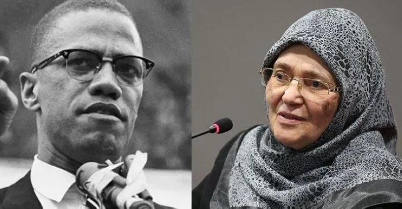 Composite image of Malcolm X and Şule Yüksel Şenler. (Sabah Photo)