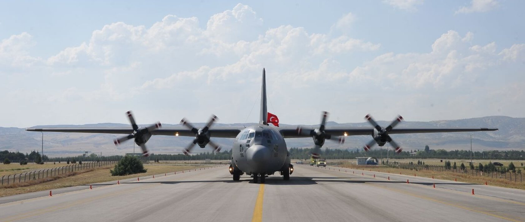 A C-130 military cargo plane is seen in this undated file photo released on Nov. 11, 2025. (DHA Photo)