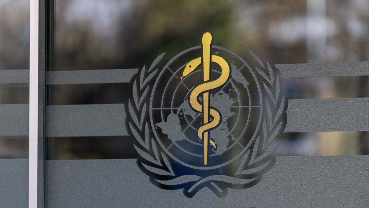 The logo of the World Health Organization is seen at the WHO headquarters in Geneva, Switzerland, Jan. 28, 2025. (Reuters Photo)