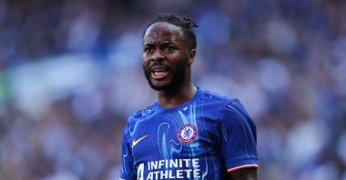 Chelsea&#039;s Raheem Sterling during the pre-season friendly against Internazionale at Stamford Bridge, London, U.K., Aug. 11, 2024. (Getty Images Photo)