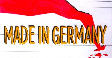 &quot;Automobile production in Germany has declined dramatically in recent years&quot; (Illustration by Erhan Yalvaç)