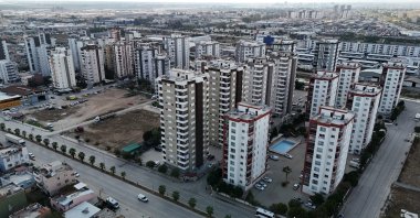 An aerial view of buildings, Adana, southern Türkiye, Oct. 28, 2025. (IHA Photo)