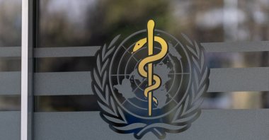 The logo of the World Health Organization is seen at the WHO headquarters in Geneva, Switzerland, Jan. 28, 2025. (Reuters Photo)