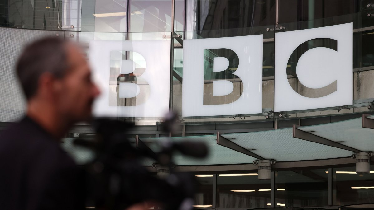 The BBC Broadcasting House in London, Britain, Nov. 12, 2025. (EPA Photo)