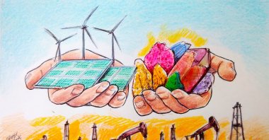 "Rare earth elements are now a headline item in Türkiye’s energy diplomacy." (Illustration by Erhan Yalvaç)