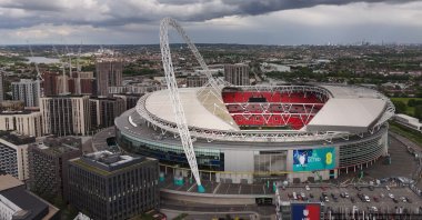 The aerial view of Wembley Stadium, London, U.K., May 27, 2024. (Shutterstock Photo)