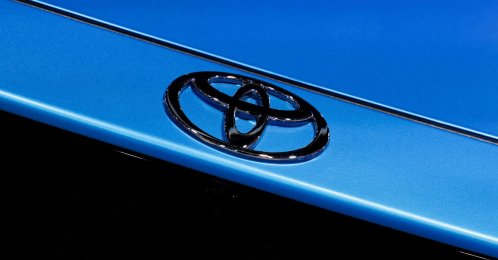 The Toyota logo is seen on a car at India&#039;s five-day auto show in New Delhi, India, Jan. 18, 2025. (Reuters Photo)