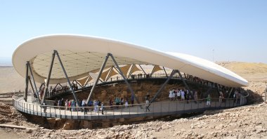 Visitors explore the ancient site of Göbeklitepe, Şanlıurfa, southeastern Türkiye, Oct. 10, 2025. (AA Photo)