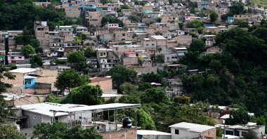 A view of a poor neighborhood, in the north of Tegucigalpa, Honduras, Nov. 11, 2025. (AFP Photo)