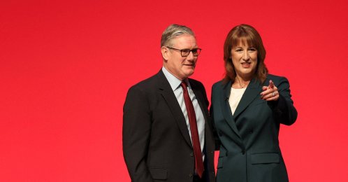 British Prime Minister Keir Starmer and Chancellor of the Exchequer Rachel Reeves attend Britain&#039;s Labour Party&#039;s annual conference in Liverpool, Britain, Sept. 29, 2025. (Reuters Photo)