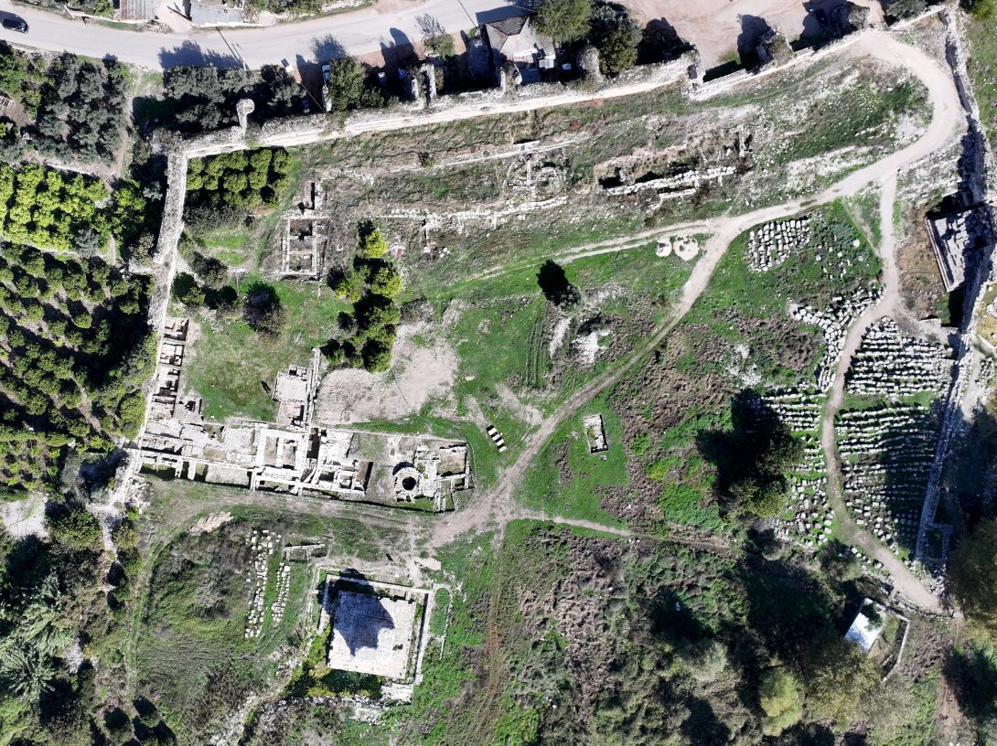 An aerial view of the ancient city of Limyra, Antalya, southern Türkiye, Nov. 11, 2025. (AA Photo)