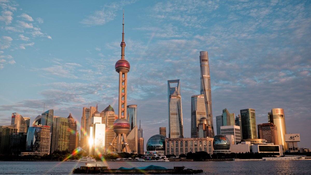 A cargo ship sails on the Huangpu River, Shanghai, China, Nov. 10, 2025. (EPA Photo)