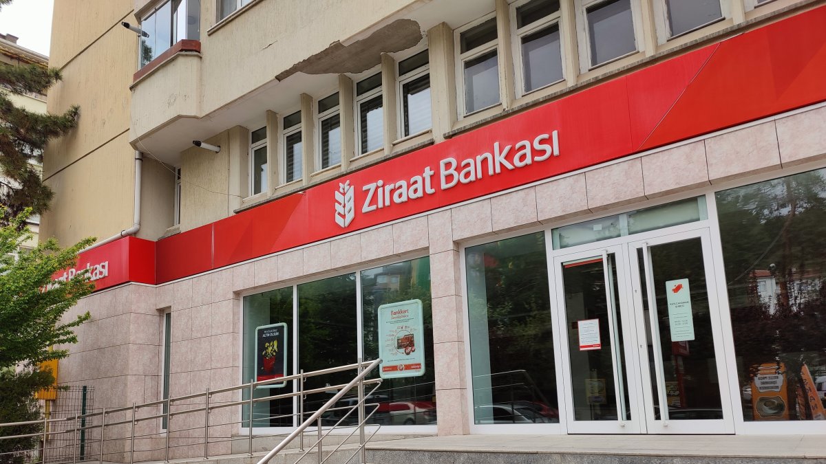 The branch of the Turkish state-owned Ziraat Bank, Ankara, Turkiye, April 25, 2025. (Shutterstock Photo)
