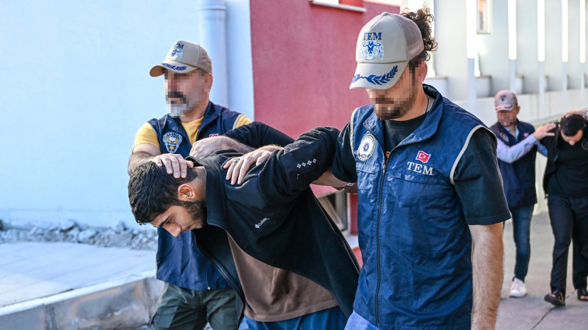 Security forces detain Daesh suspects, Adana province, Türkiye, Nov. 1, 2025. (AA Photo)