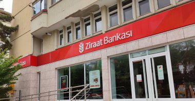The branch of the Turkish state-owned Ziraat Bank, Ankara, Turkiye, April 25, 2025. (Shutterstock Photo)