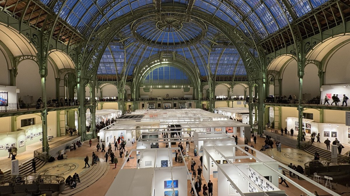 A general view of the Photo Paris 2025 at Grand Palais, Paris, France, Dec. 13, 2025. (Photo by Funda Karayel)