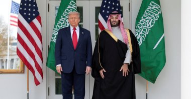 U.S. President Donald Trump and Saudi Crown Prince and Prime Minister Mohammed bin Salman pose for a picture at the White House in Washington, D.C., U.S., Nov. 18, 2025. (Reuters Photo)