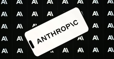 The logo of Anthropic is seen in this illustration from Oct. 22, 2025. (AA Photo)