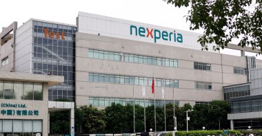 Bikes are parked next to Nexperia Ltd&#039;s factory in Dongguan, Guangdong province, China, Nov. 7, 2025. (Reuters Photo)