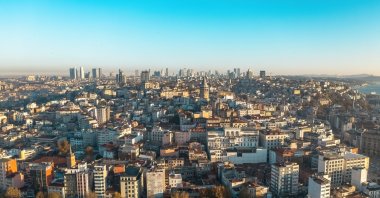 An aerial view of residential buildings in Beyoğlu district, Istanbul, Türkiye, April 29, 2025. (Shutterstock Photo)