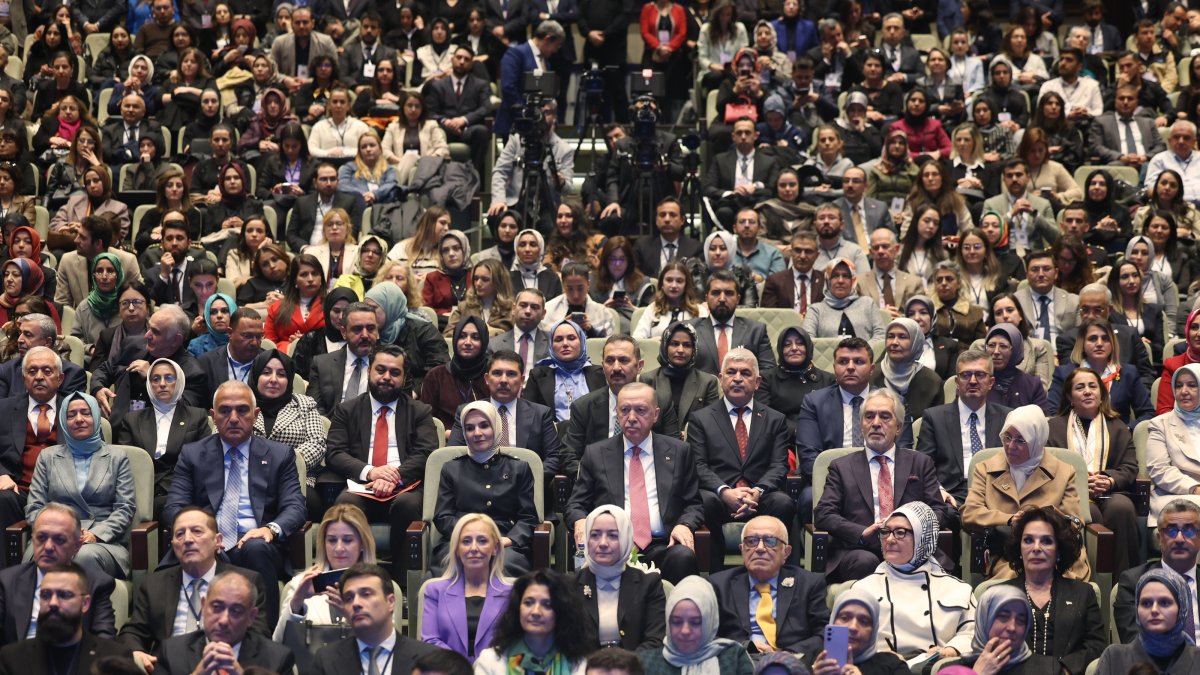 President Recep Tayyip Erdoğan attends the Family and Culture-Arts Symposium, Ankara, Türkiye, Nov. 20, 2025. (AA Photo)