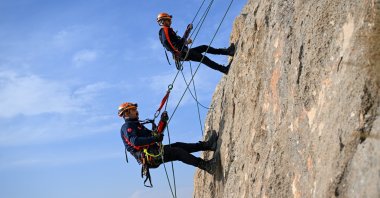 Disaster and Emergency Management Authority (AFAD) personnel from multiple provinces undergo an intensive 40-day search and rescue training, Van, Türkiye, Nov. 7, 2025. (AA Photo)