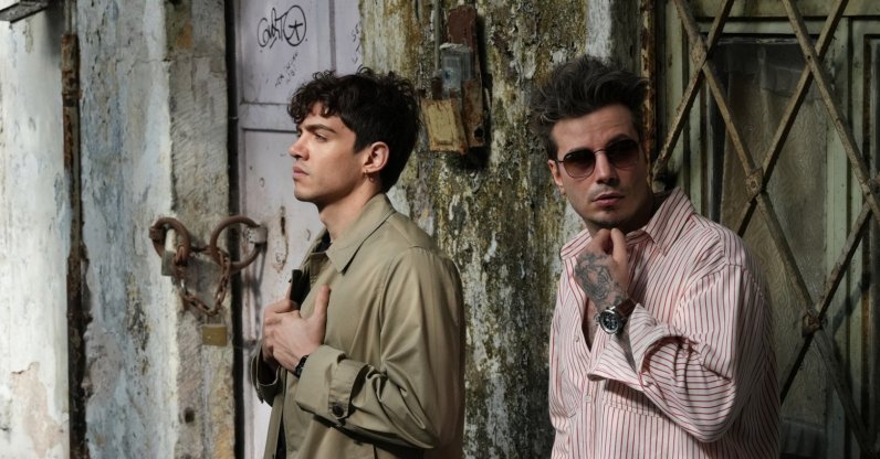 Producer Emrah Karaduman (R) and Mavi Gri soloist Akif Alkan. (Courtesy of Hakan Uç)