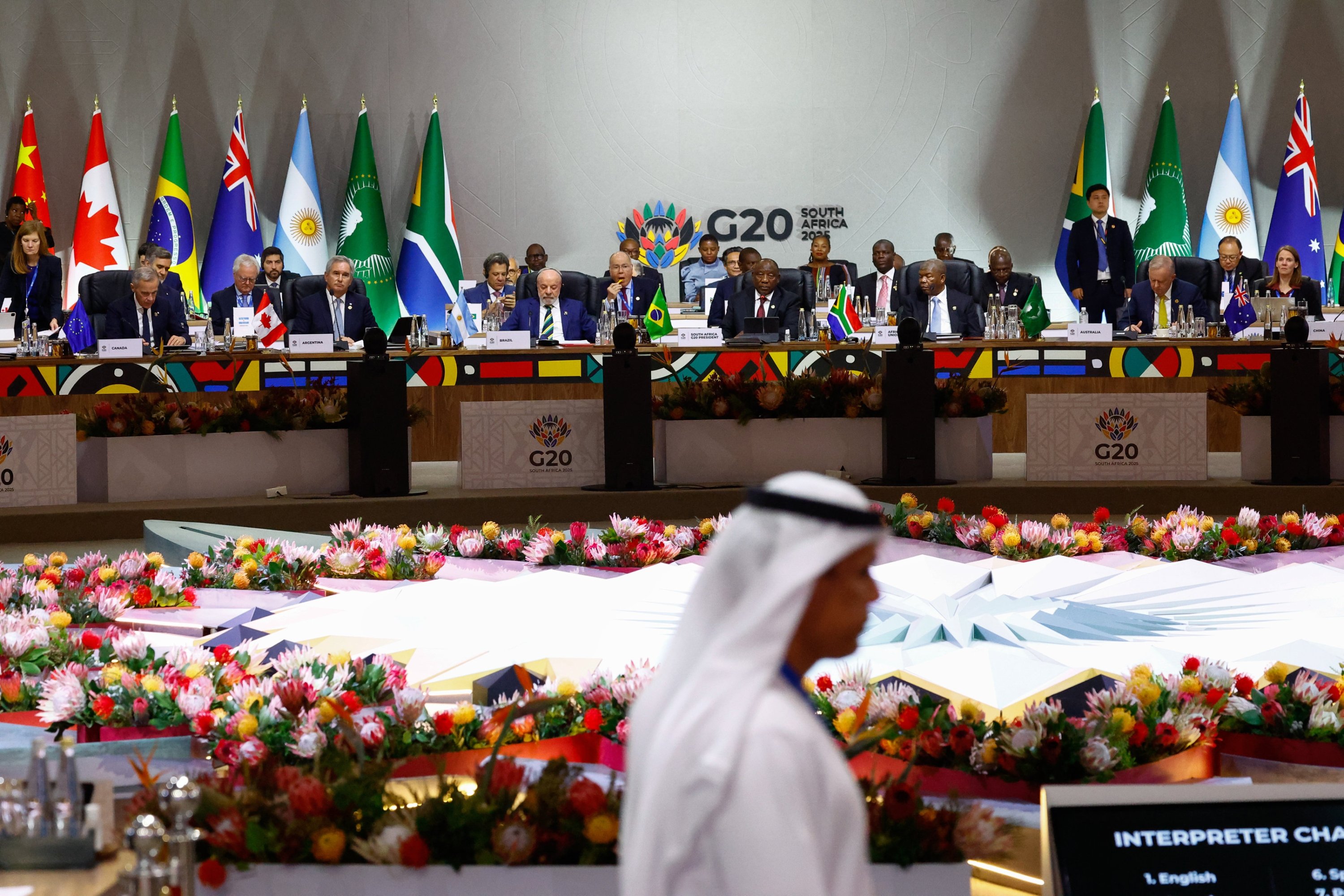 G-20 summit adopts declaration in South Africa despite US opposition