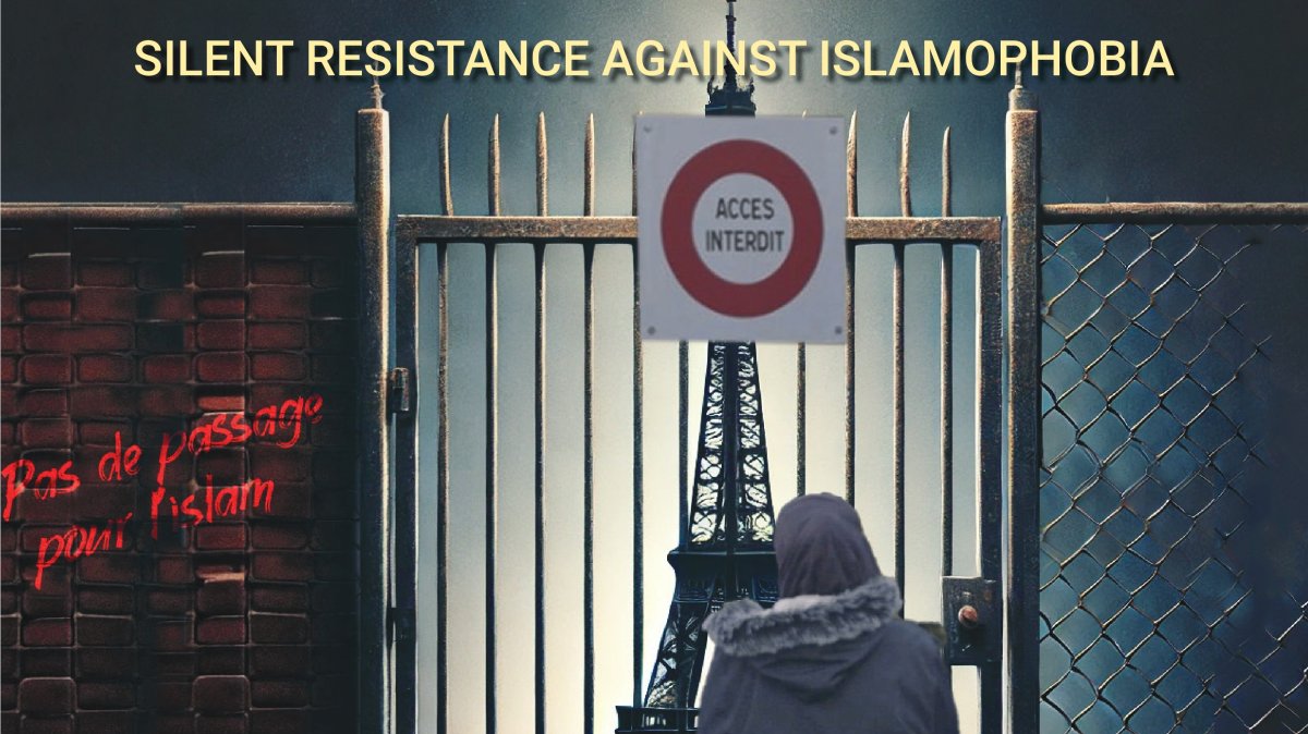 In this image, a poster of the documentary “Direction: Silent Resistance Against Islamophobia” is seen. (Photo Courtesy of the Bosphorus Center for Global Affairs)
