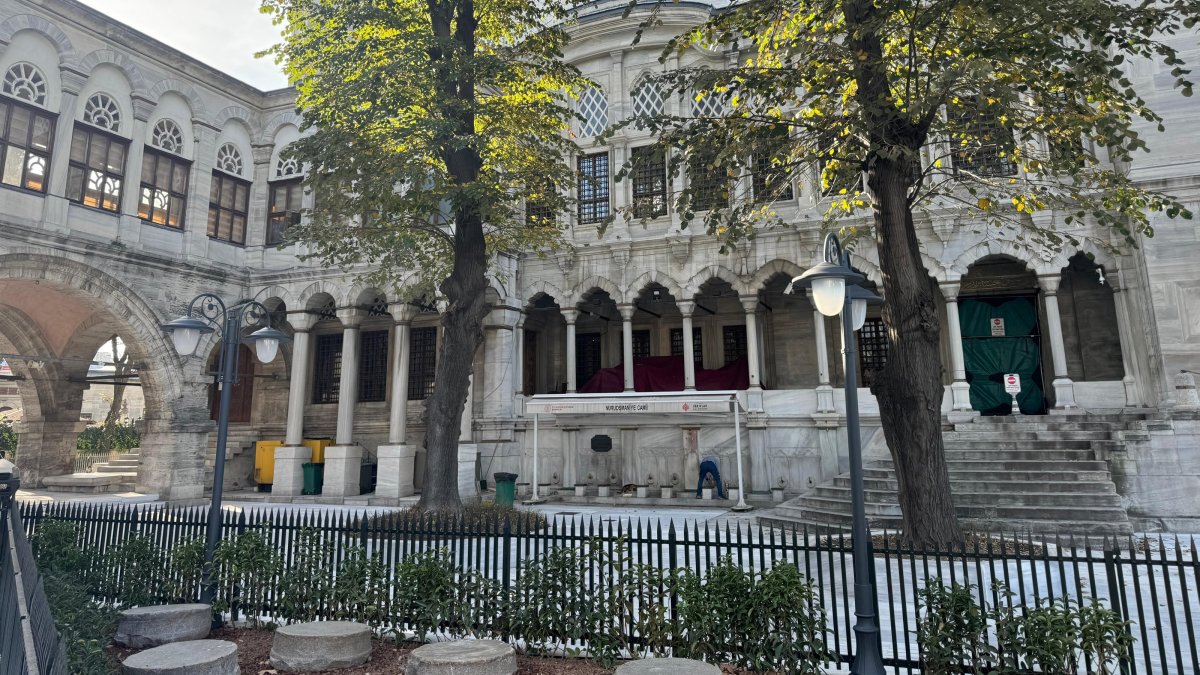 A view from the historic Nuruosmaniye Complex following the restoration, Fatih, Istanbul, Türkiye, Nov. 22, 2025. (AA Photo)