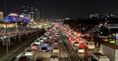 A view of heavy traffic in Istanbul, Türkiye, Nov. 20, 2025. (İHA Photo)