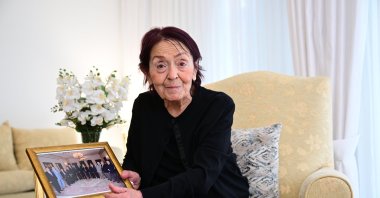 Semra Acar, President Recep Tayyip Erdoğan’s former art history teacher at Istanbul Imam Hatip High School, Istanbul, Türkiye, Nov. 22, 2025. (AA Photo)