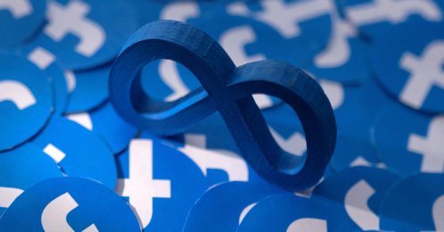 Meta and Facebook logos are seen in this illustration, Feb. 15, 2022. (Reuters Photo)