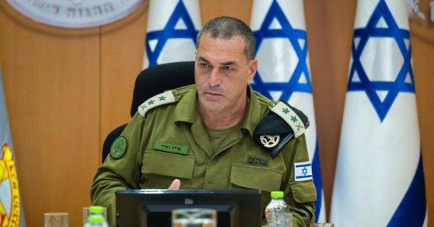 This photo released by Israel Defense Forces (IDF) on Aug. 13, 2025, shows Israel&#039;s military chief Eyal Zamir attending a meeting of security officials. (DHA Photo)