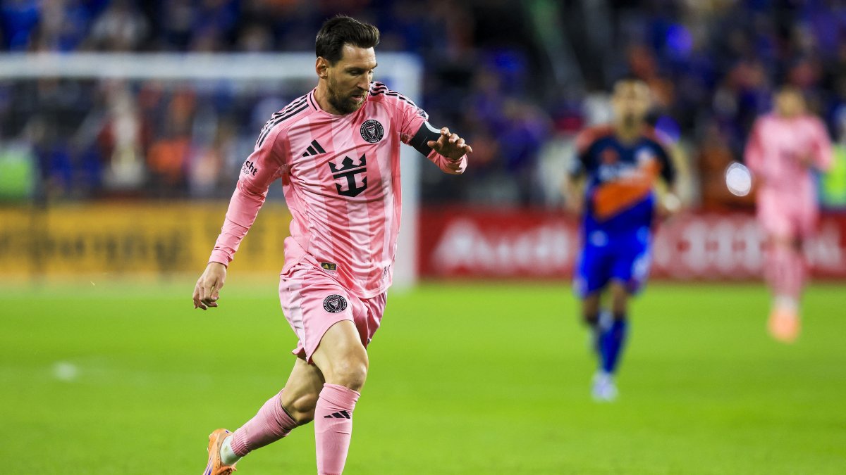 Inter Miami's Lionel Messi in action during the MLS match against FC Cincinnati in the second half at TQL Stadium, Cincinnati, U.S., Nov. 23, 2025. (Reuters Photo)