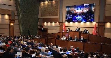 The sixth session of the Istanbul Metropolitan Municipality (IBB) Council&#039;s November meetings, chaired by IBB Deputy Mayor Nuri Aslan, Istanbul, Türkiye, Nov. 20, 2025. (AA Photo)